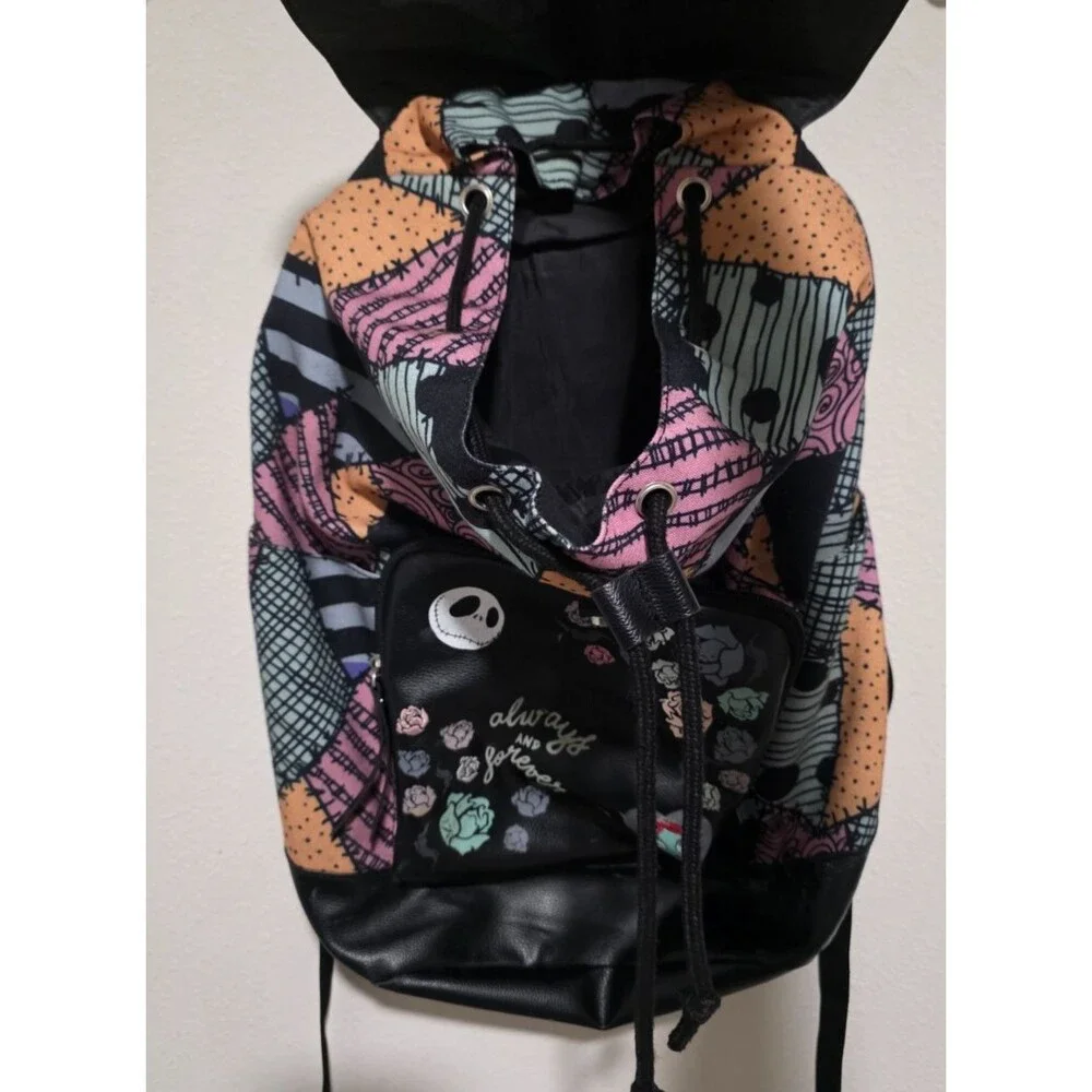 Disney Bioworld Nightmare Before Christmas Jack Sally Slouch Backpack